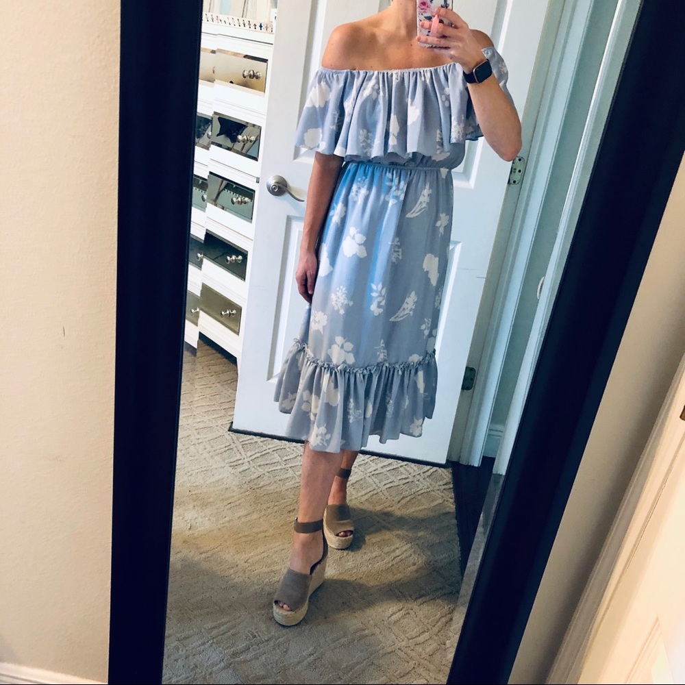Gianni Bini off the shoulder dress BOHO